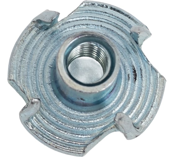 Гайка мебельная 23 Болта крыльчатая, врезная, М4x8, DIN1624, 10 шт. гкв4ф 1