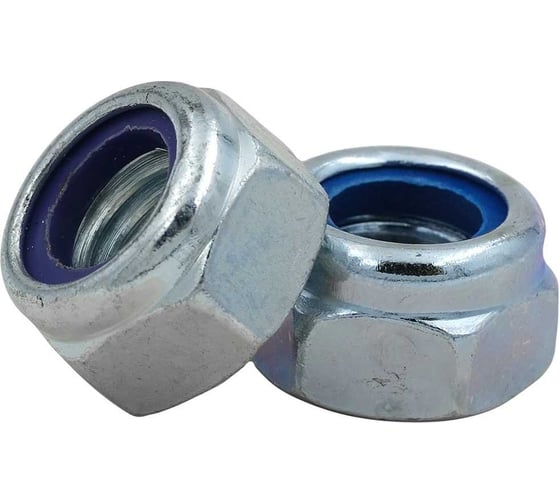 Гайка 23 Болта с полимерной вставкой, к.п. 8, М12x1,25, ОЦ, DIN985, 2 шт. ОФ004824