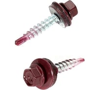 Саморез кровельный 23 Болта 4,8x70 мм, винно-красный RAL3005, 50 шт. B03104807035235