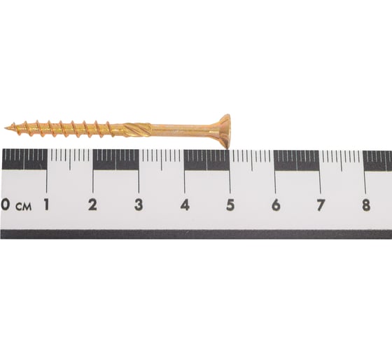 Саморез по дереву 23 Болта потайной, Torx, 4x50 мм, ЖЦ, 50 шт. сдт450ф50