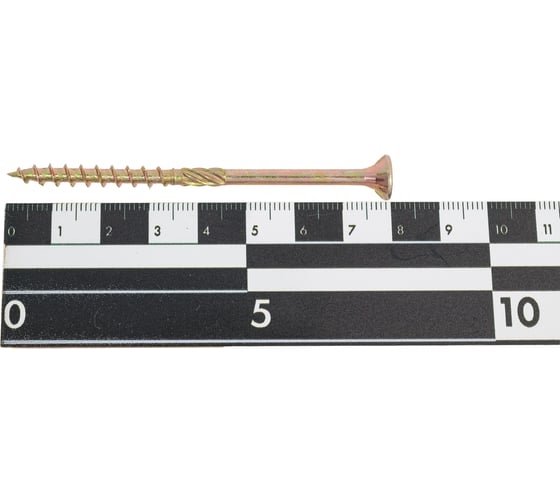 Саморез по дереву 23 Болта потайной, Torx, 5x80 мм, ЖЦ, 50 шт. скт580ф50
