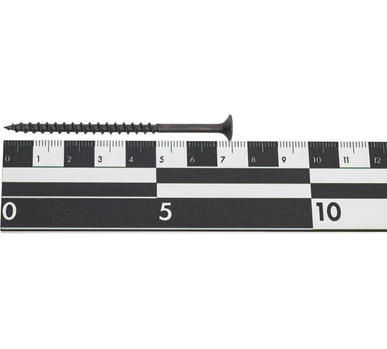 Саморез шуруп по дереву 23 Болта 4,2x75(76) мм, крупная резьба, черный, 1 кг БП-00002242кг