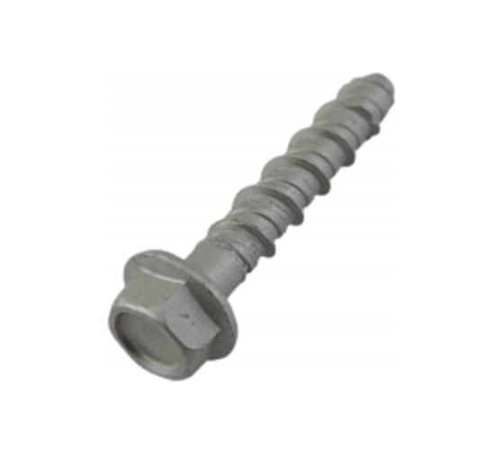 Шуруп для бетона Rusconnect PBW 06050 6x50 мм 7,5x50 мм, шестигранная головка с прессшайбой 100 шт. RUSPERT 2 серые 710605