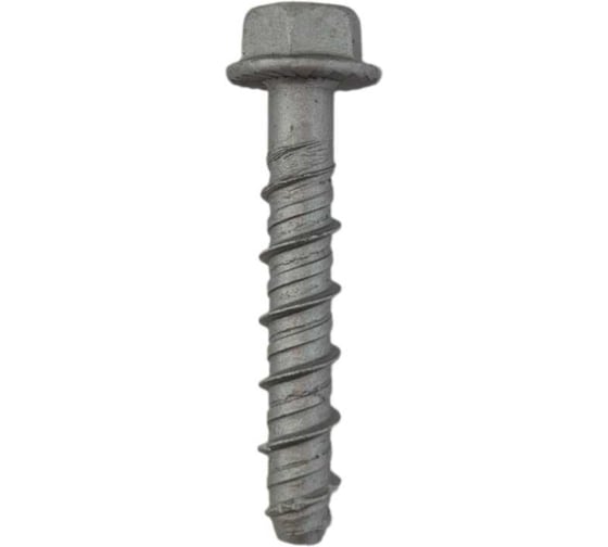 Шуруп для бетона Rusconnect PBW 06040 6x40 мм 7,5x40 мм, шестигранная головка с прессшайбой 100 шт. RUSPERT 2 серые 710604
