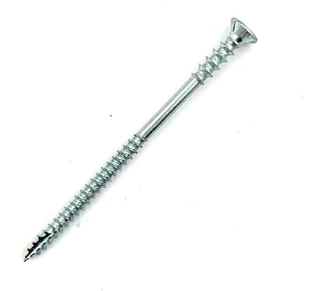 Шуруп дистанционный юстировочный 6x80 мм потайная головка TORX белый цинк (200 шт.) Rusconnect WDS 06080 390608