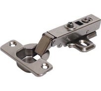 Петля мебельная StahlBuro 1109 Clip-On 2 шт, черная, накладная с доводчиком 16342