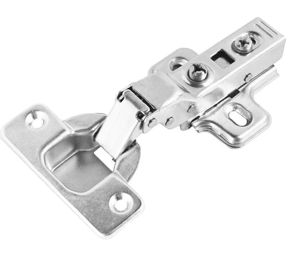 Петля мебельная StahlBuro 1110 Clip-On 2 шт, хром, полунакладная с доводчиком 15907
