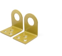 Проушина малая Трибатрон гнутая, 30x70, золотой металлик 88364