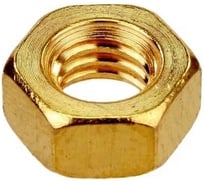 Гайка ЦКИ DIN934 М 1.0 шестигранная латунь SW 2.5 2 шт. 7643319