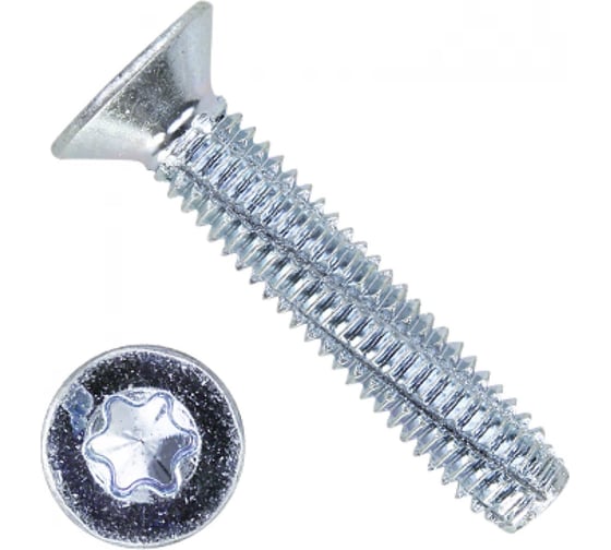 Винт резьбонарезающий ЦКИ DIN7516DE М3x10 цинк TX 10 25 шт. 5302619