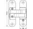 Петля скрытая Hafele 70-105 кг, 40 мм, левая, никель матовый 927.32.006 2