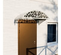 Козырек АрсеналЪ стальной лист LOFT белый, арочный (дом, дача, дверь, крыльцо) серия ARSENAL AVANT мод. . AR18K134I39-06