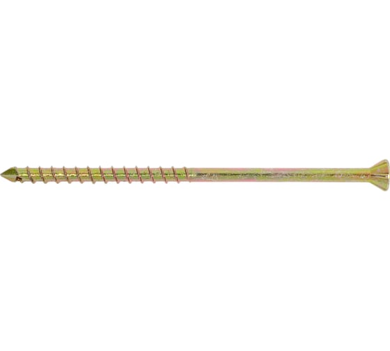 Саморез отделочный INFIX потайной 4x80 желтый цинк TX 15 25 шт 4718119