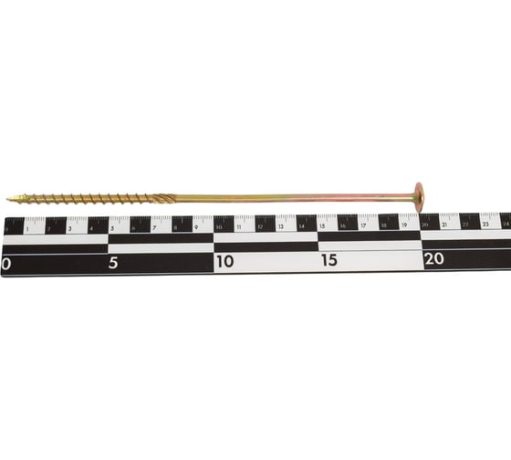 Саморез конструкционный INFIX тарельчатый 6x200 желтый цинк TX 30 2 шт 5919119