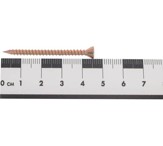 Саморез отделочный INFIX потайной 3.5x45 желтый цинк TX 10 50 шт 4721619