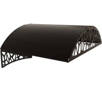 Козырек АрсеналЪ стальной лист Классик шоколад, арочный дом, дача, дверь, крыльцо серия ARSENAL AVANT мод. AR18K1338H9-06