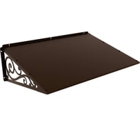 Козырек АрсеналЪ стальной лист Классик+ коричневый дом, дача, дверь, крыльцо серия ARSENAL AVANT мод. AR18K1B28H9-06