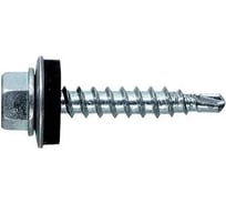 Саморез Квадра кровельный 4.8x35 цинк, упаковка 6 шт., сверло PT.1 шайба EPDM 480350206812