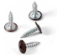 Саморез крашеный с пресс-шайбой Квадра острый конец 4.2 x 16 RAL 8017, упаковка 10 шт. 801716120812