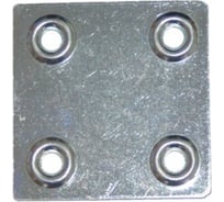 Крепежная пластина КРЕПСТАНДАРТ ПК 48х48х1,2 цинк, 4 шт европодвес 4231