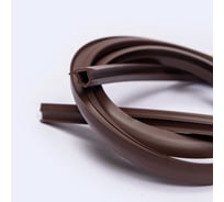 Заглушка паза штапика для окон и дверей ПВХ KOMFORT москитные системы грибок, коричневый, 0,6 м ЗПС03867