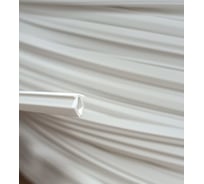 Заглушка паза штапика для окон и дверей ПВХ KOMFORT москитные системы грибок, усиленная, белая, 3 м ЗГУ03916