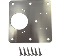 Пластина ремонтная под мебельную петлю Левша 35 мм, нержавеющая сталь У8-4049