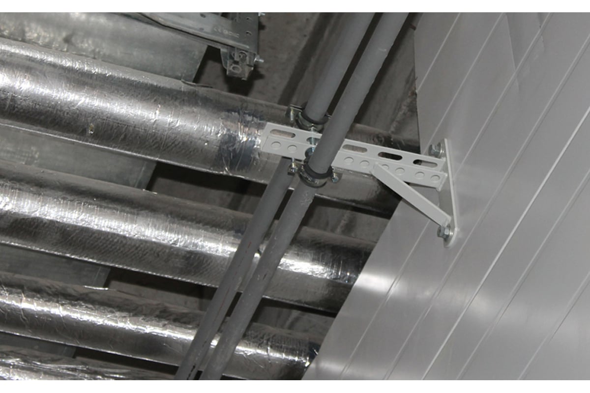 Консольный кронштейн LUCKY Guy с опорой L=250 мм, окрашенный RAL 7035 ...