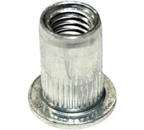 Заклепка-гайка ЦКИ М4 плоская рифленая сталь Ц BRALO 10 шт. 10944