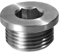 Пробка цилиндрическая с буртом ЦКИ DIN908 М12x1.5 A2 1 шт. 8229119