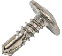 Саморез для металла с прессшайбой ЦКИ 4.2x13 сверлоконечный A2 40 шт. 47952