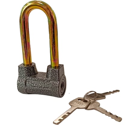 Замок навесной Trodos BC-AL-4L-60 алюминий, шагрень серый, блистер 210331