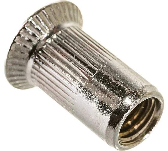 Заклепка-гайка ЦКИ М6 потайная рифленая A2 REX Е: 1.5-4.5мм 10 шт. 45563 1