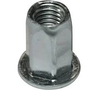 Заклепка-гайка ЦКИ М8x19.5 плоская шестигранная удлиненная сталь Ц BRALO под пакет 3.0-5.5мм 2 шт. 3148519