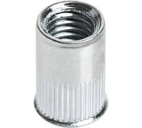 Заклепка-гайка ЦКИ М6 плоская уменьшенная рифленая сталь Ц BRALO 5 шт. 9112109