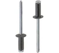 Заклепка тяговая ЦКИ Ал-Mg3.5/Ст плоская 3.2x6 черный RAL 9005 BRALO 10 шт. 5235109