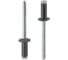 Заклепка тяговая ЦКИ Ал-Mg3.5/Ст плоская 3.2x6 черный RAL 9005 BRALO 10 шт. 5235109 1