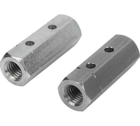 Удлиненная гайка ЦКИ с отверстиями, DIN1479, М6, Ц, 1 шт. 5312219