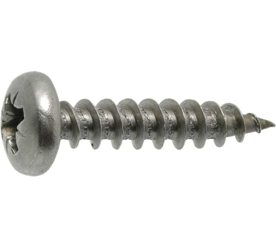 Универсальный саморез ЦКИ скругленный, 4x30 мм, Ц, Pz 2, 200 шт. 18951 1