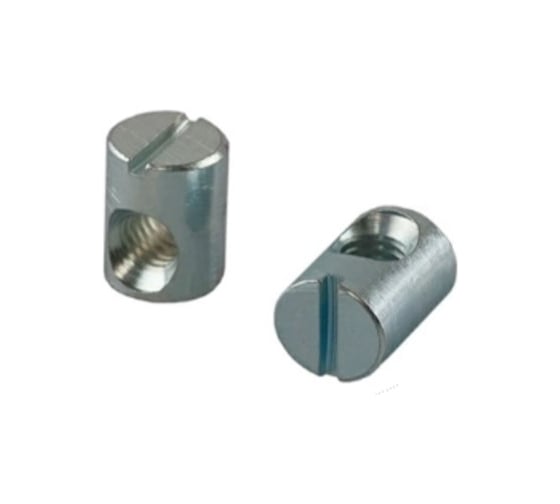 Мебельная гайка ЦКИ потайная, М6x10x20, Ц, 25 шт. 2887