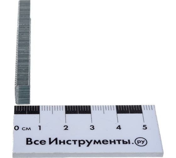 Скобы для степлера TUNDRA тип 140, закалённые, 10.6 х 1.2 мм, 6 мм, 1000 шт. 1526577