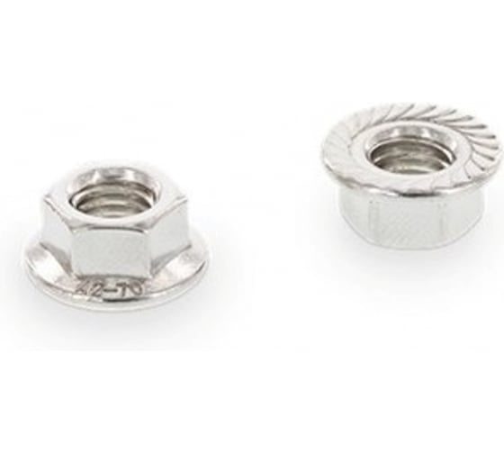 Гайка с фланцем ЦКИ DIN6923, М20, рифленая, 8, Ц, 2 шт. 45958 1