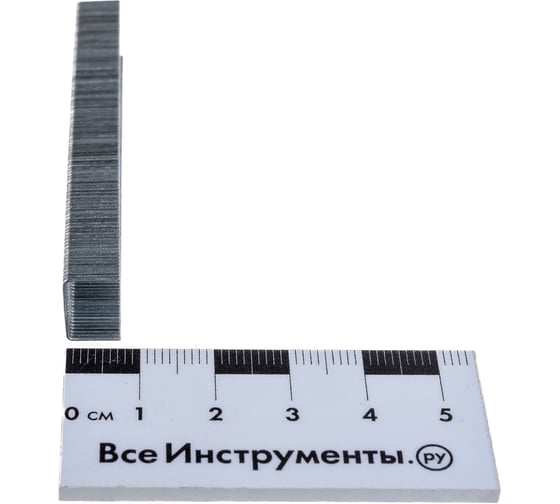 Скобы для степлера ТУНДРА тип 53, закалённые, 11.3 х 0.7 мм, 8 мм, 1000 шт. 1112950