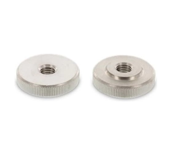 Гайка круглая ЦКИ DIN467, М12 рифленая, низкая, Ц, 1 шт. 3258019