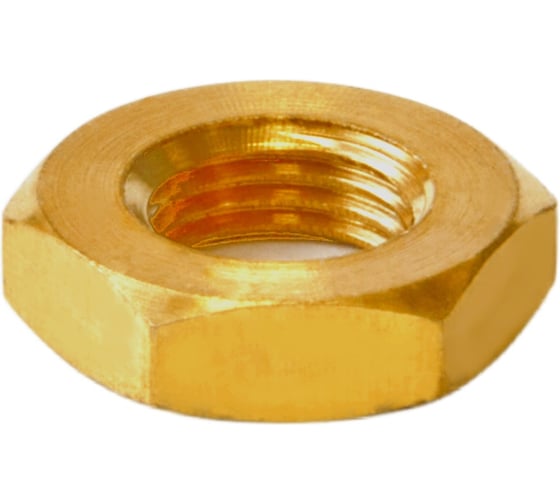 Гайка ЦКИ низкая DIN439 B М16, ЛАТ., SW 24, 2 шт. 3795519 1