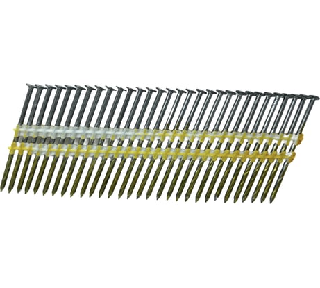 Реечные гвозди Pegas pneumatic 21 градус винтовая накатка уп. 5400 шт. 2,8x60 мм 1256