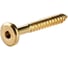 Мебельный шуруп ЦКИ 6.3x110 мм, латунир., HEX 4, 10 шт. 4391219 1