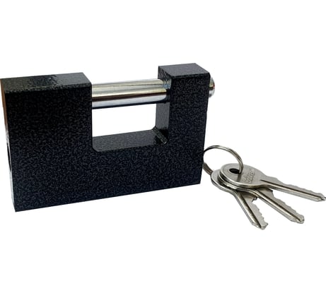 Навесной замок BOHRER ВЧ-91 с прямой дужкой дужка 12 мм, 3 ключа 91x18x58 мм 71040911