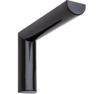 Кронштейн с пластиковой накладкой ALDEGHI LUIGI SPA 90х135/17х28 мм, оцинкованный, цвет: черный 2500PN15