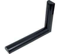 Кронштейн с пластиковой накладкой ALDEGHI LUIGI SPA 155х235/24х38 мм, оцинкованный, цвет: черный 2500PN25